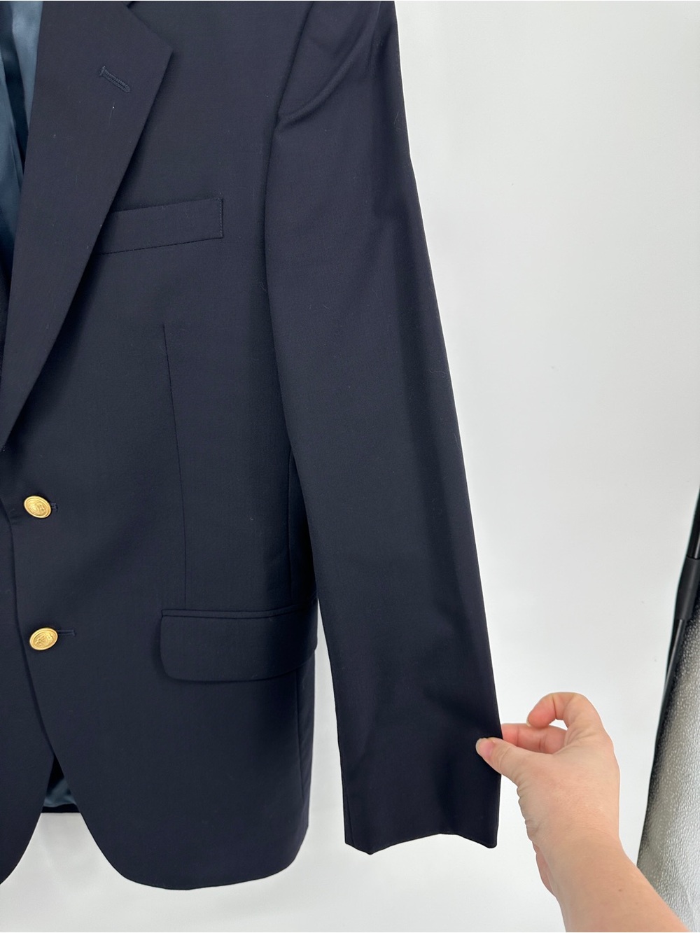 Jos.A.Bank Ivy League Nautical Luxury Academia Navy Blazer w/Gold Buttons Sz38R - Picture 3 of 12
